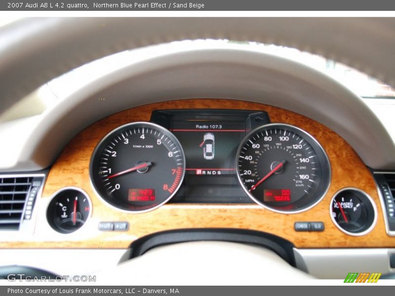 Northern Blue Pearl Effect / Sand Beige 2007 Audi A8 L 4.2 quattro