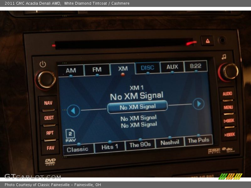 White Diamond Tintcoat / Cashmere 2011 GMC Acadia Denali AWD