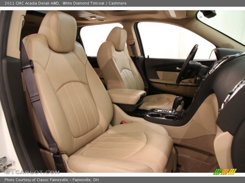 White Diamond Tintcoat / Cashmere 2011 GMC Acadia Denali AWD