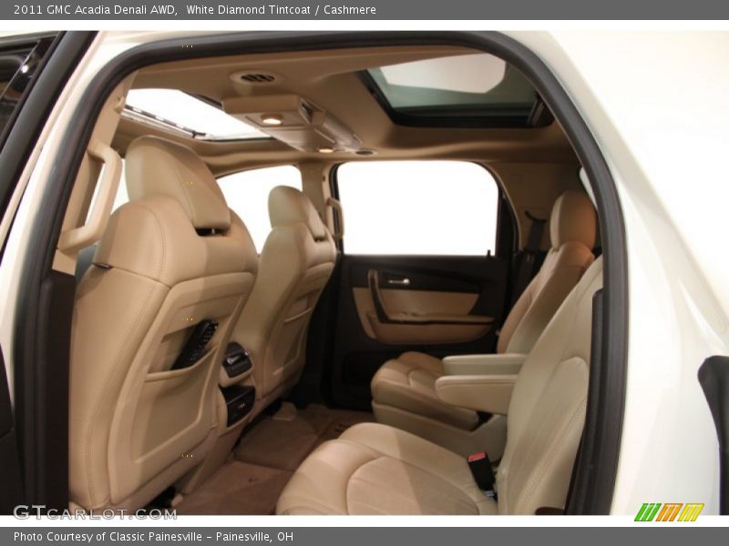 White Diamond Tintcoat / Cashmere 2011 GMC Acadia Denali AWD