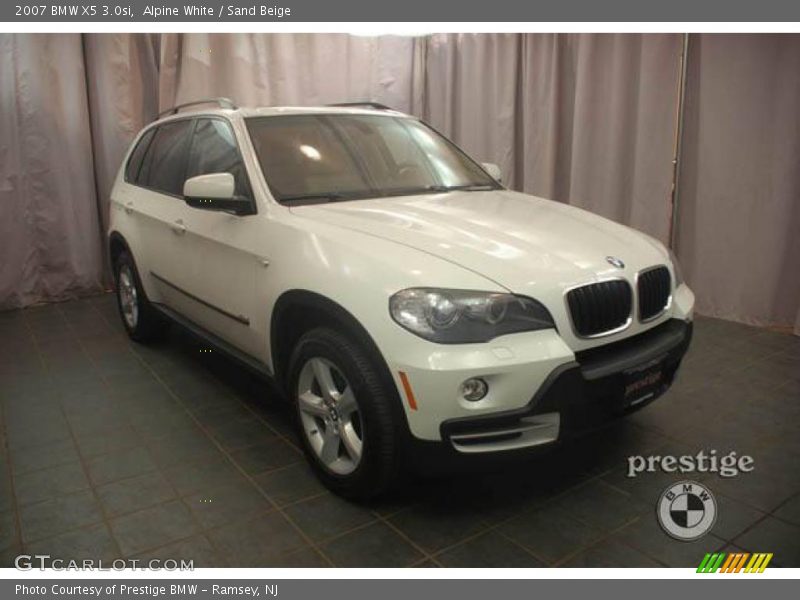Alpine White / Sand Beige 2007 BMW X5 3.0si