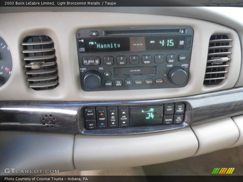 Light Bronzemist Metallic / Taupe 2003 Buick LeSabre Limited