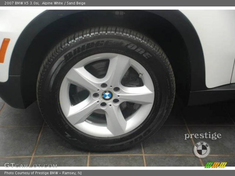 Alpine White / Sand Beige 2007 BMW X5 3.0si