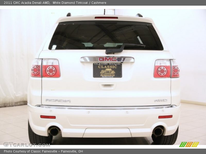 White Diamond Tintcoat / Cashmere 2011 GMC Acadia Denali AWD