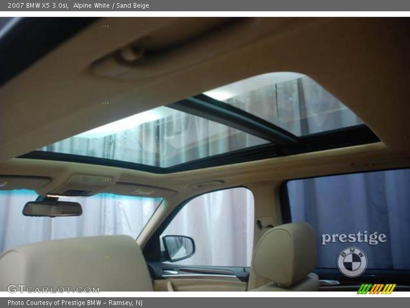 Alpine White / Sand Beige 2007 BMW X5 3.0si
