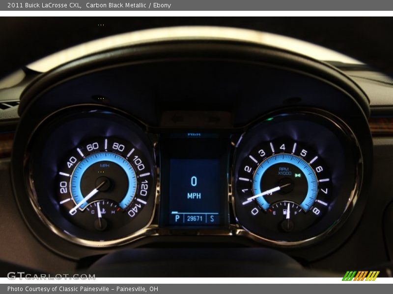 Carbon Black Metallic / Ebony 2011 Buick LaCrosse CXL
