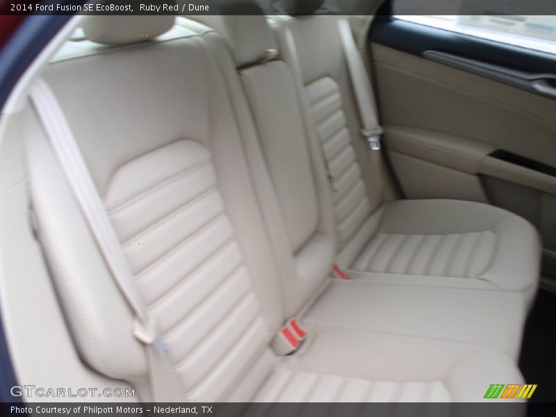 Ruby Red / Dune 2014 Ford Fusion SE EcoBoost