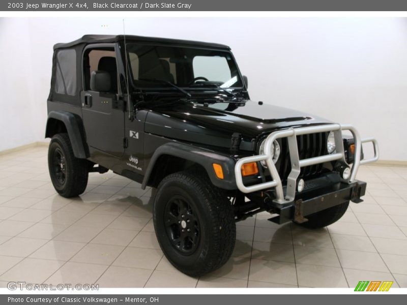Black Clearcoat / Dark Slate Gray 2003 Jeep Wrangler X 4x4
