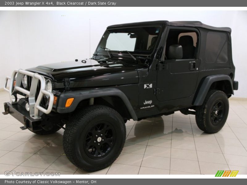 Black Clearcoat / Dark Slate Gray 2003 Jeep Wrangler X 4x4