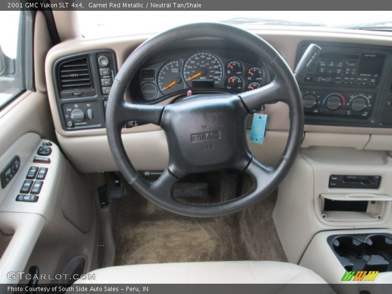 Garnet Red Metallic / Neutral Tan/Shale 2001 GMC Yukon SLT 4x4