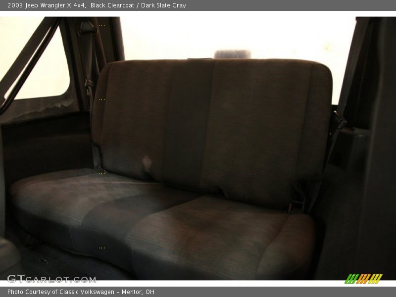 Black Clearcoat / Dark Slate Gray 2003 Jeep Wrangler X 4x4