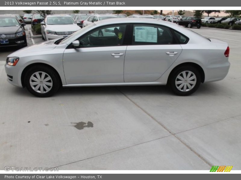 Platinum Gray Metallic / Titan Black 2013 Volkswagen Passat 2.5L S