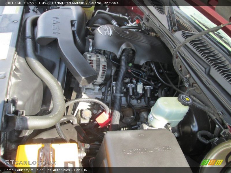 Garnet Red Metallic / Neutral Tan/Shale 2001 GMC Yukon SLT 4x4