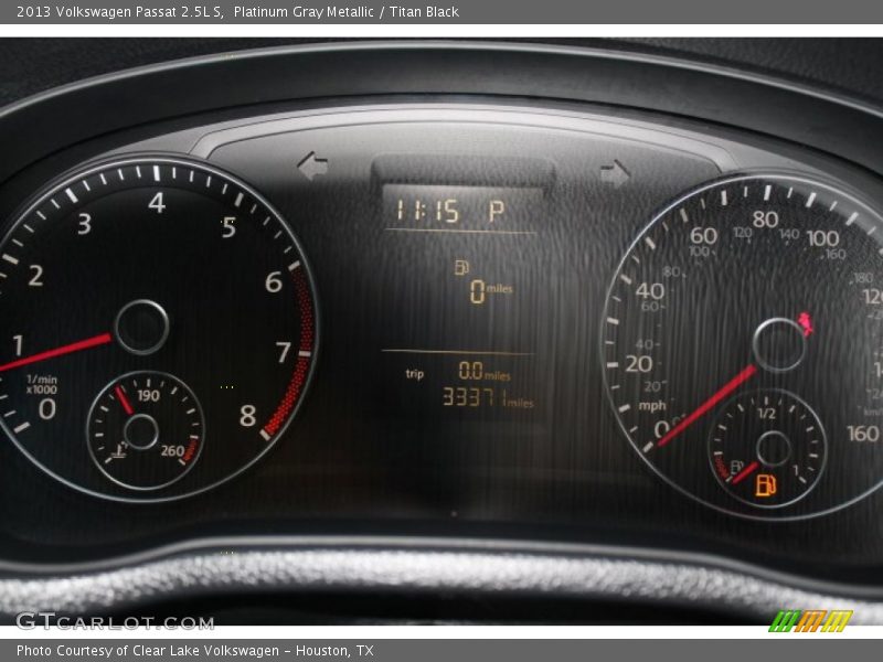 Platinum Gray Metallic / Titan Black 2013 Volkswagen Passat 2.5L S