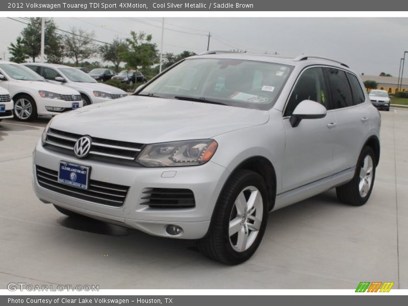 Cool Silver Metallic / Saddle Brown 2012 Volkswagen Touareg TDI Sport 4XMotion