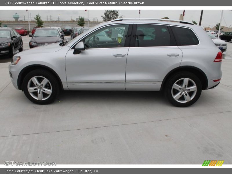 Cool Silver Metallic / Saddle Brown 2012 Volkswagen Touareg TDI Sport 4XMotion