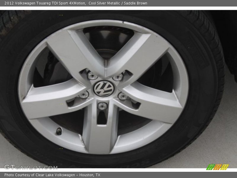 Cool Silver Metallic / Saddle Brown 2012 Volkswagen Touareg TDI Sport 4XMotion