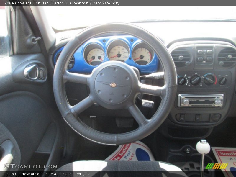 Electric Blue Pearlcoat / Dark Slate Gray 2004 Chrysler PT Cruiser