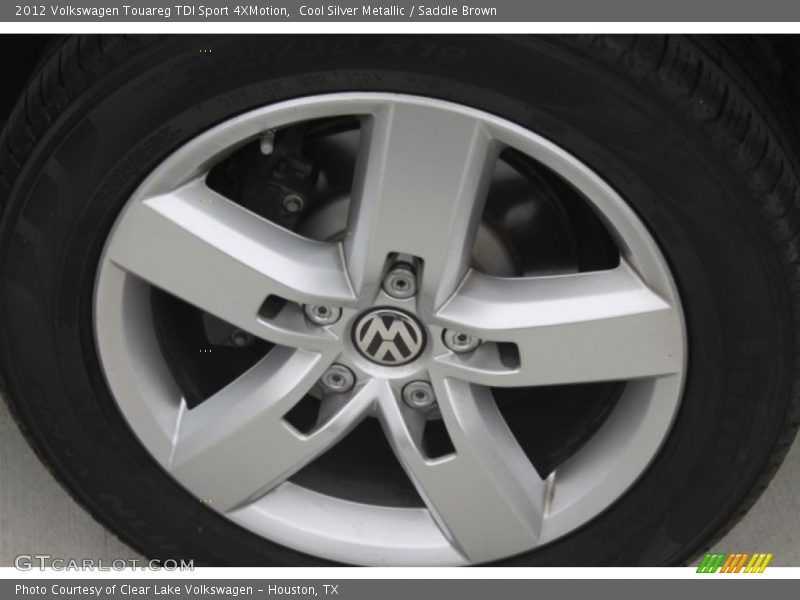 Cool Silver Metallic / Saddle Brown 2012 Volkswagen Touareg TDI Sport 4XMotion
