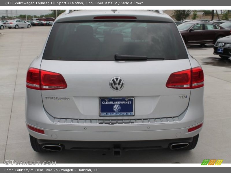 Cool Silver Metallic / Saddle Brown 2012 Volkswagen Touareg TDI Sport 4XMotion