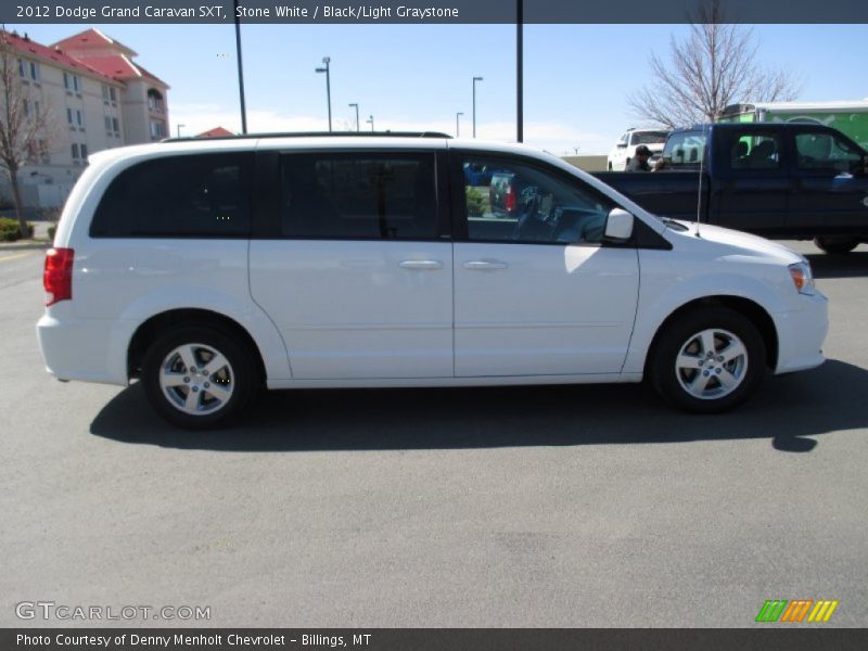 Stone White / Black/Light Graystone 2012 Dodge Grand Caravan SXT