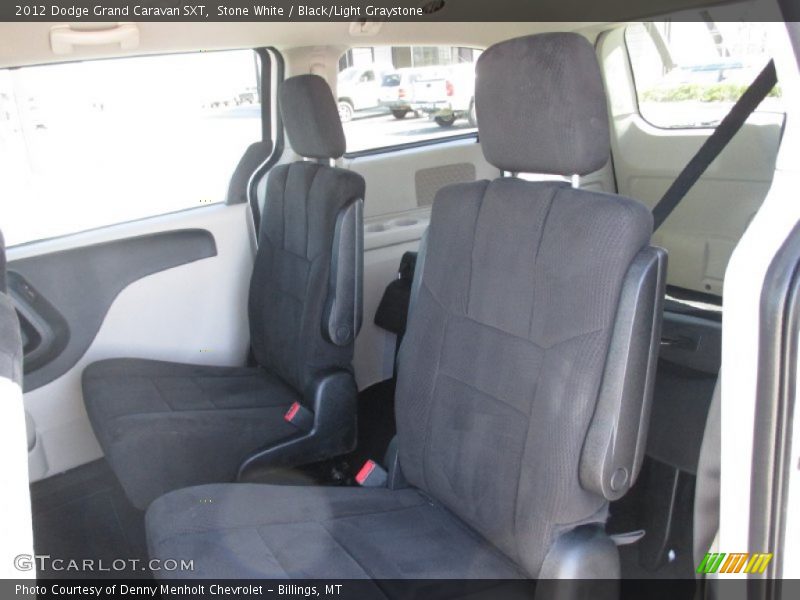 Stone White / Black/Light Graystone 2012 Dodge Grand Caravan SXT