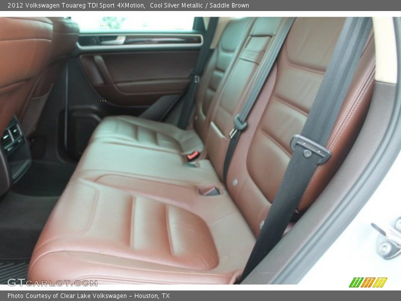 Cool Silver Metallic / Saddle Brown 2012 Volkswagen Touareg TDI Sport 4XMotion