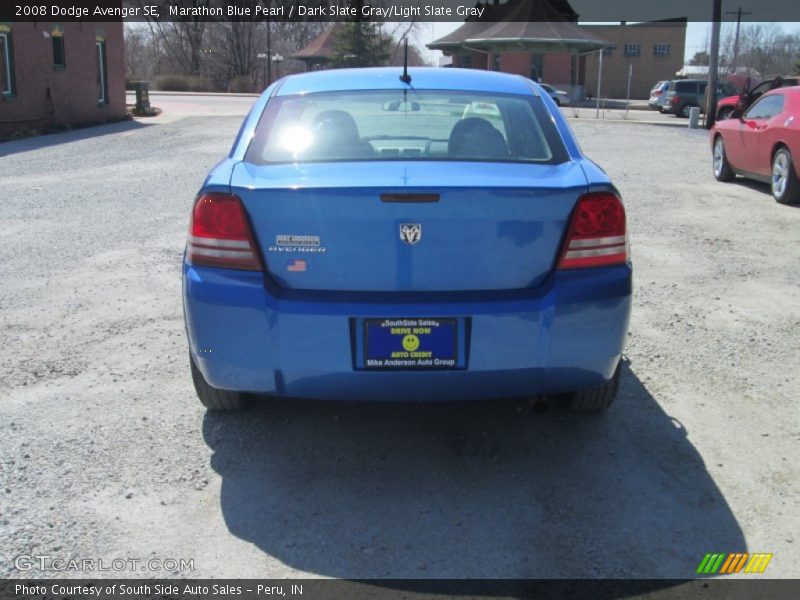 Marathon Blue Pearl / Dark Slate Gray/Light Slate Gray 2008 Dodge Avenger SE