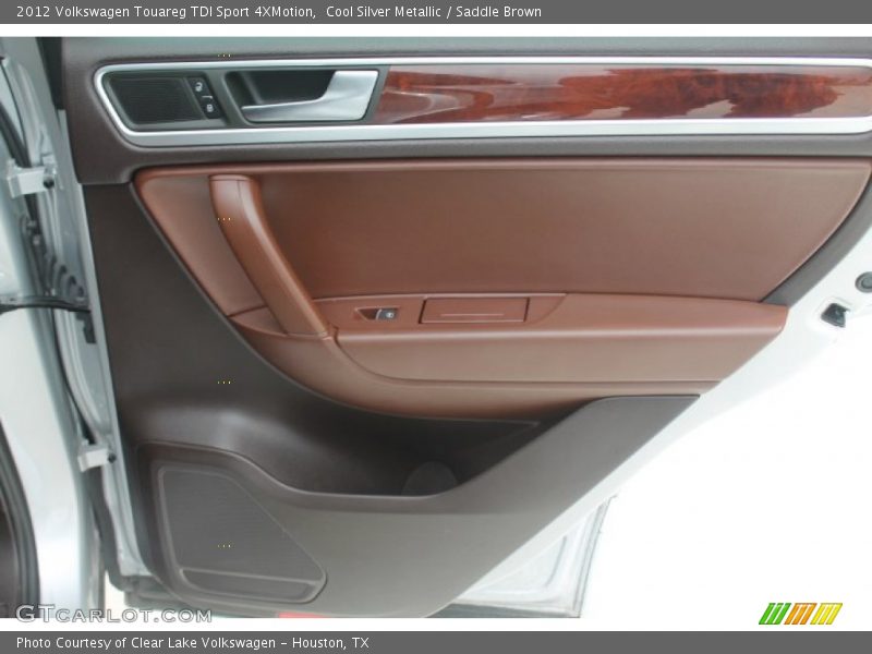 Cool Silver Metallic / Saddle Brown 2012 Volkswagen Touareg TDI Sport 4XMotion