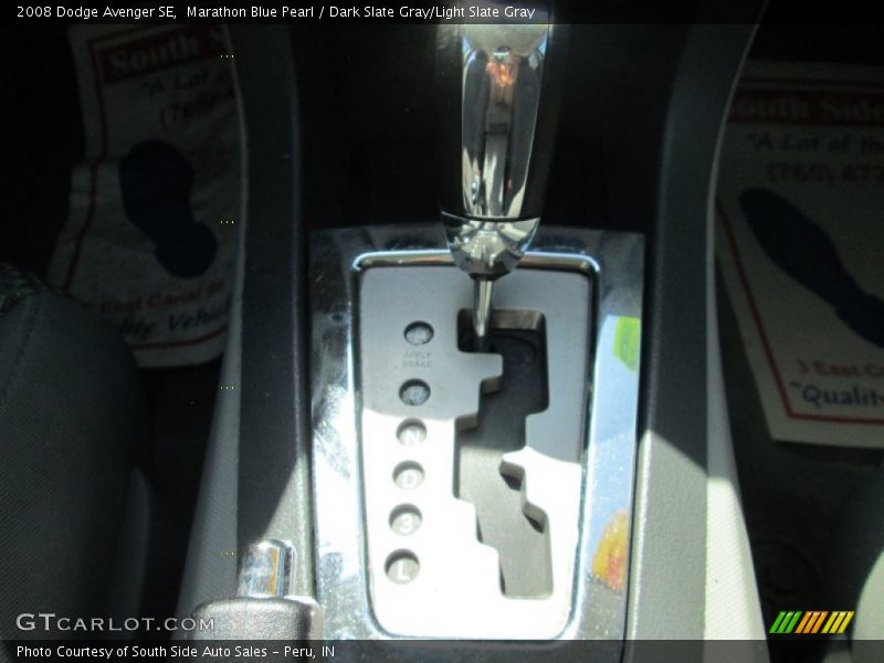Marathon Blue Pearl / Dark Slate Gray/Light Slate Gray 2008 Dodge Avenger SE