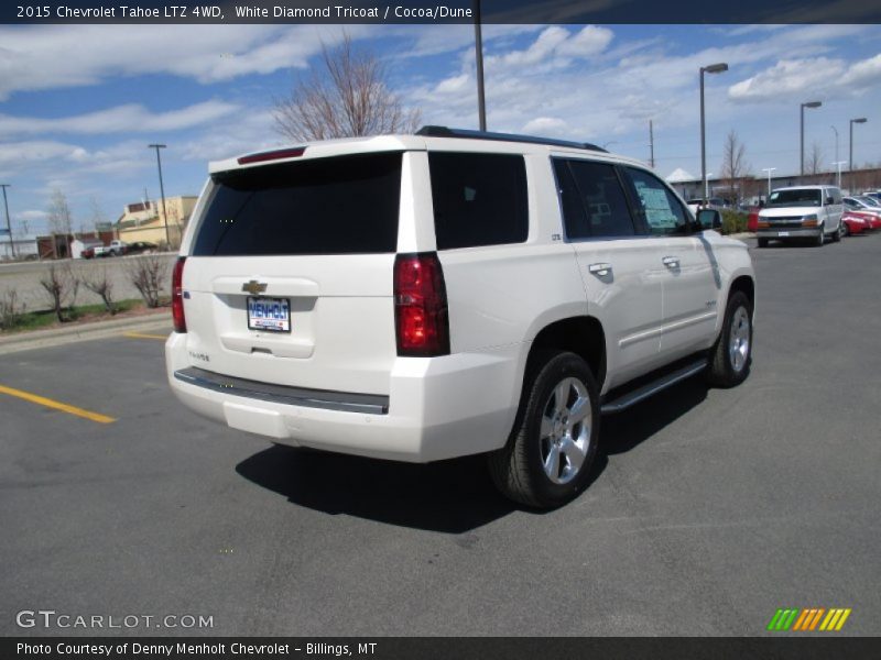 White Diamond Tricoat / Cocoa/Dune 2015 Chevrolet Tahoe LTZ 4WD