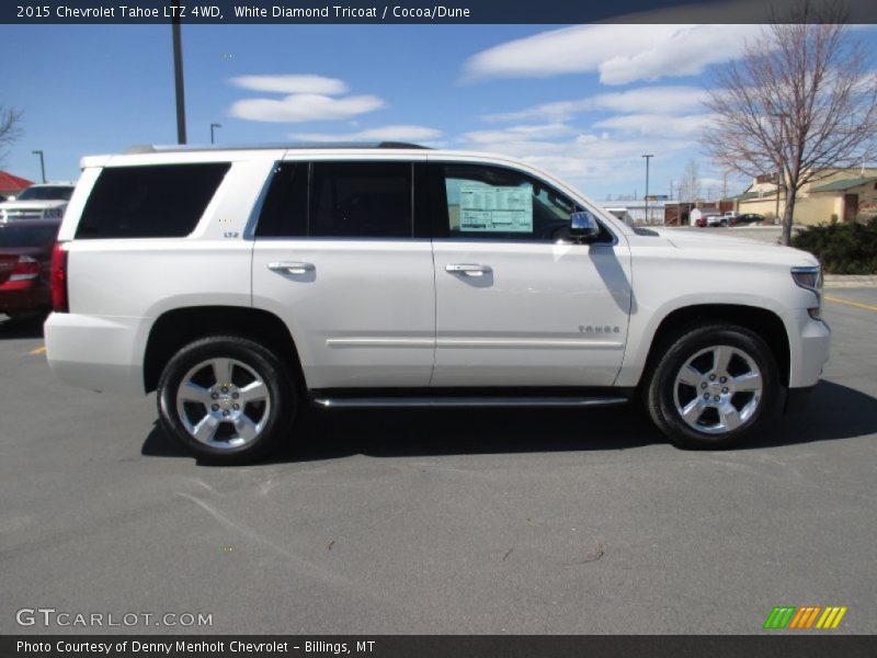 White Diamond Tricoat / Cocoa/Dune 2015 Chevrolet Tahoe LTZ 4WD