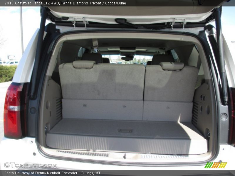 White Diamond Tricoat / Cocoa/Dune 2015 Chevrolet Tahoe LTZ 4WD