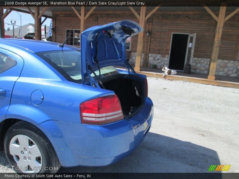Marathon Blue Pearl / Dark Slate Gray/Light Slate Gray 2008 Dodge Avenger SE