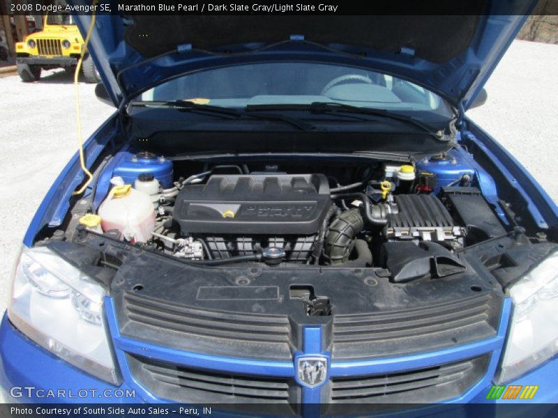 Marathon Blue Pearl / Dark Slate Gray/Light Slate Gray 2008 Dodge Avenger SE