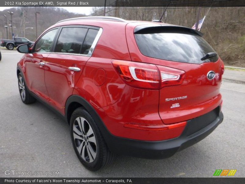 Signal Red / Black 2012 Kia Sportage EX AWD