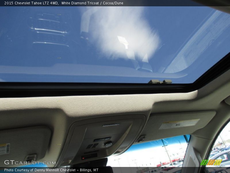 White Diamond Tricoat / Cocoa/Dune 2015 Chevrolet Tahoe LTZ 4WD