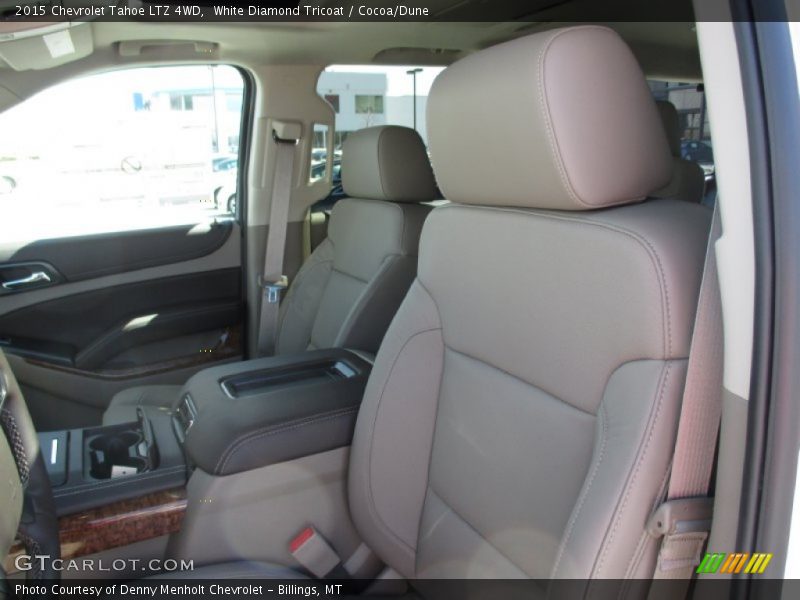 White Diamond Tricoat / Cocoa/Dune 2015 Chevrolet Tahoe LTZ 4WD