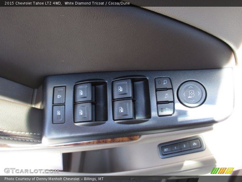 White Diamond Tricoat / Cocoa/Dune 2015 Chevrolet Tahoe LTZ 4WD