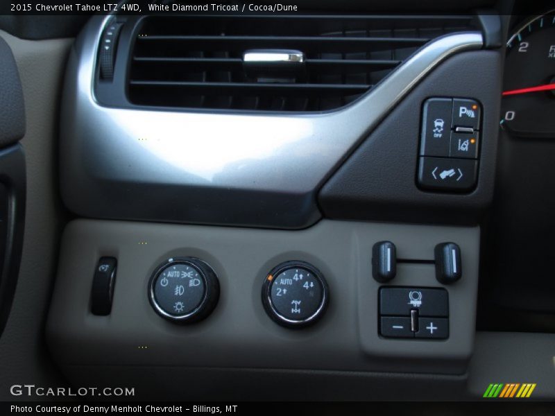 White Diamond Tricoat / Cocoa/Dune 2015 Chevrolet Tahoe LTZ 4WD