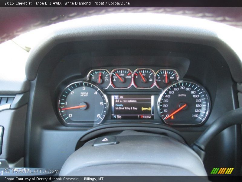 White Diamond Tricoat / Cocoa/Dune 2015 Chevrolet Tahoe LTZ 4WD