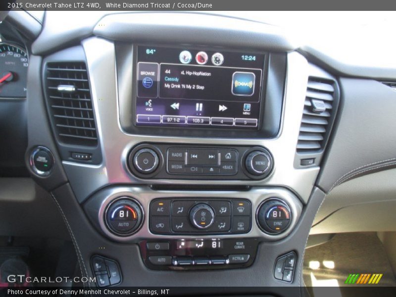 White Diamond Tricoat / Cocoa/Dune 2015 Chevrolet Tahoe LTZ 4WD