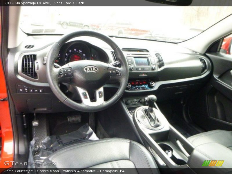 Black Interior - 2012 Sportage EX AWD 