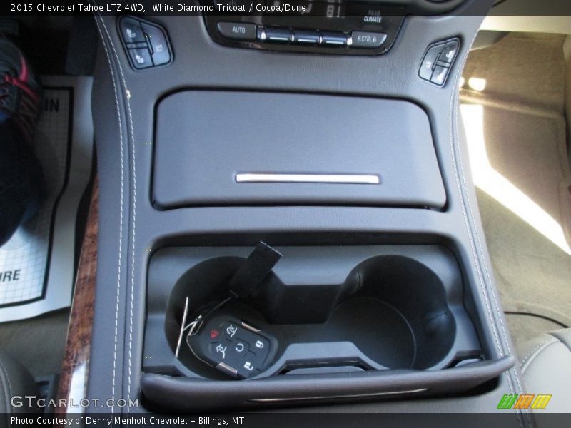 White Diamond Tricoat / Cocoa/Dune 2015 Chevrolet Tahoe LTZ 4WD