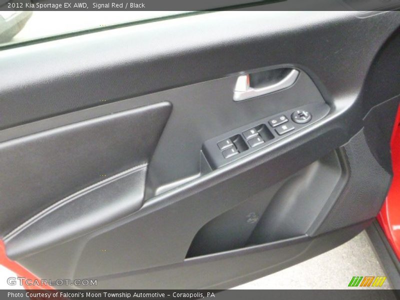 Signal Red / Black 2012 Kia Sportage EX AWD
