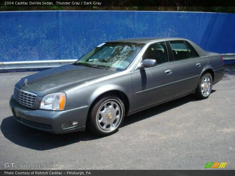 Thunder Gray / Dark Gray 2004 Cadillac DeVille Sedan