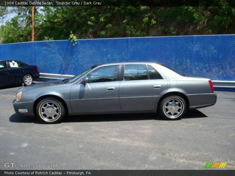 Thunder Gray / Dark Gray 2004 Cadillac DeVille Sedan