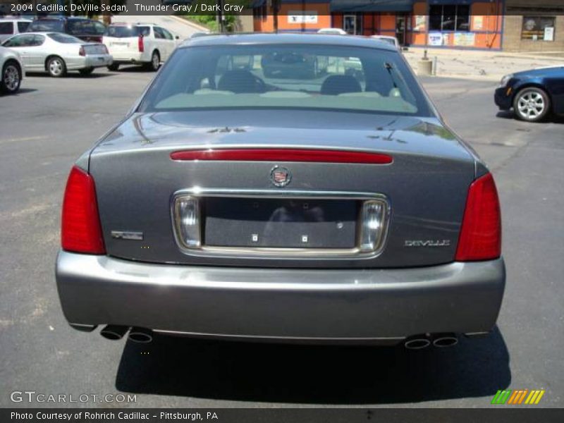 Thunder Gray / Dark Gray 2004 Cadillac DeVille Sedan