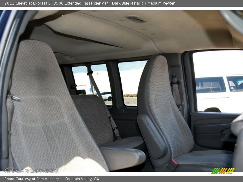 Dark Blue Metallic / Medium Pewter 2011 Chevrolet Express LT 3500 Extended Passenger Van