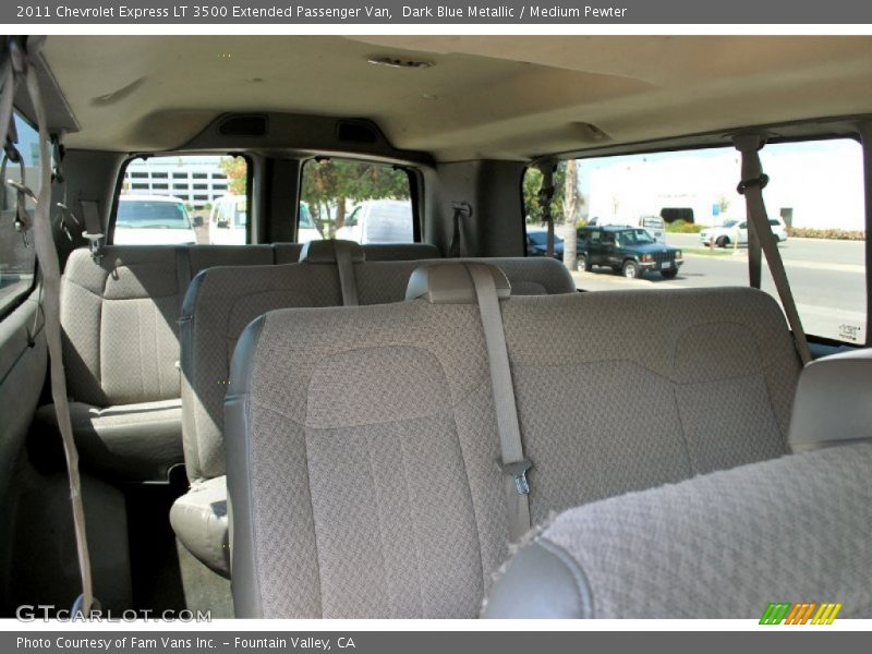 Dark Blue Metallic / Medium Pewter 2011 Chevrolet Express LT 3500 Extended Passenger Van